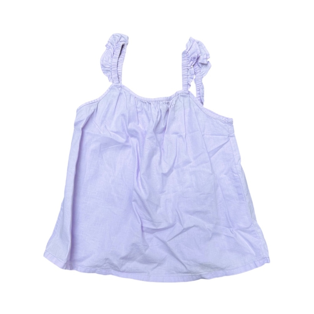 Compania Fantastica Purple Ruffle Sleeve Tank Top